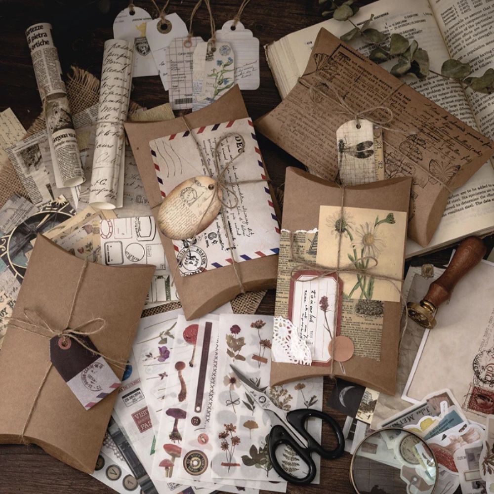 Kit Scrapbooking Vintage<br>18 variantes rétro pour créations DIY