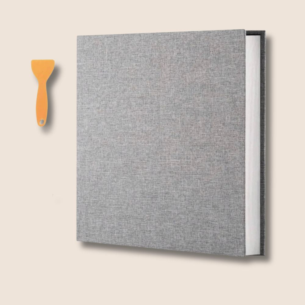 Album Photo Auto-Adhésif Premium<br>Lin Rigide – 120 Tirages