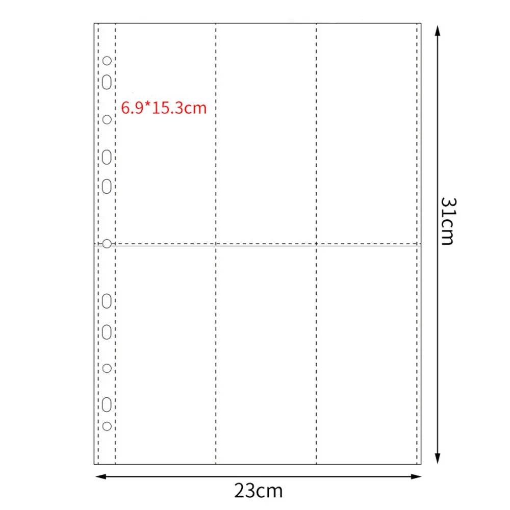 Pochettes Photo A4 Transparentes<br>Lot de 10 – 11 Trous