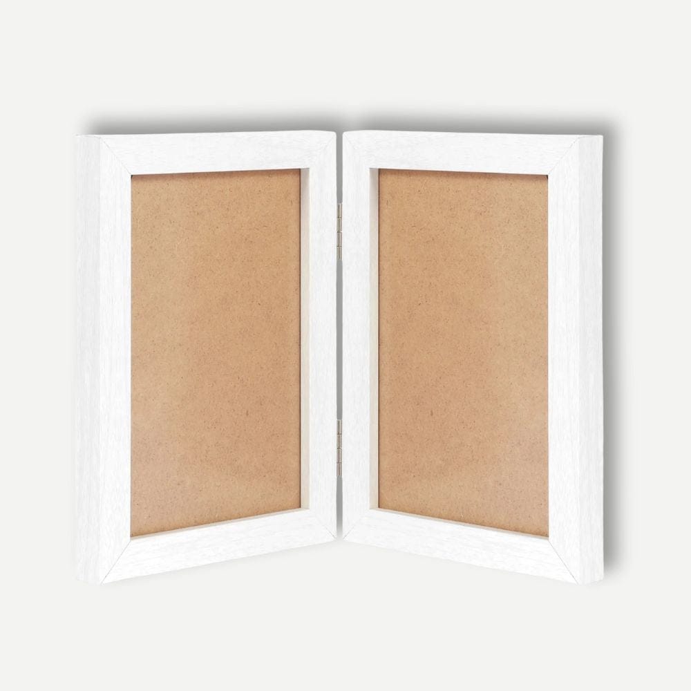 Cadre Photo Double Blanc