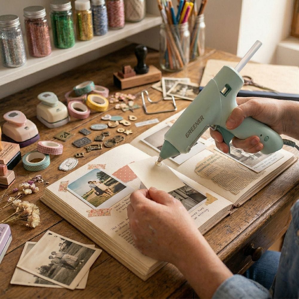 Pistolet Glue 40W 7mm – Haute Viscosité, Coloris Pastels