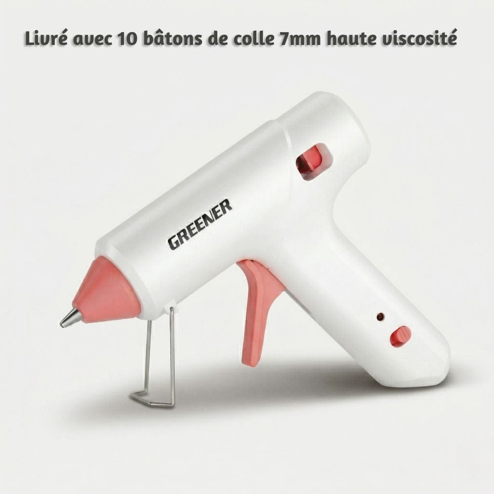 Pistolet Glue 40W 7mm – Haute Viscosité, Coloris Pastels Rose