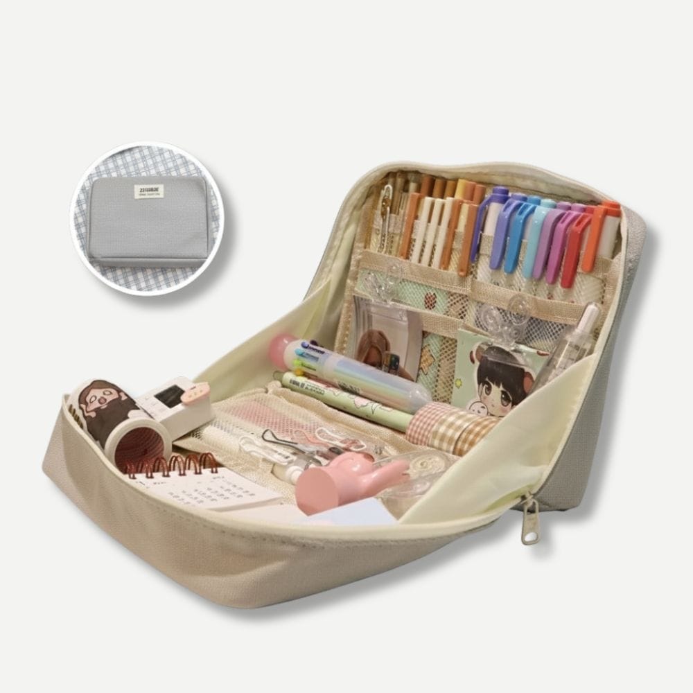 Trousse Grande Ouverture Gris