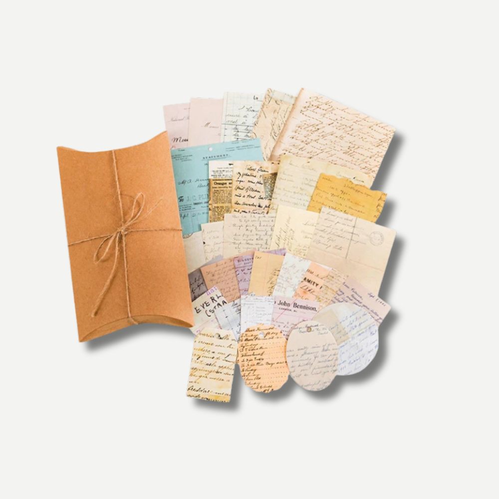 Kit Scrapbooking Vintage<br>18 variantes rétro pour créations DIY