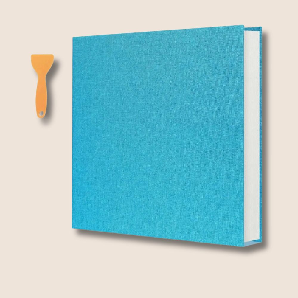 Album Photo Auto-Adhésif Premium<br>Lin Rigide – 120 Tirages