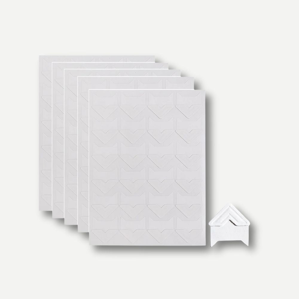 Coins Photo en Papier<br>Autocollants Élégants