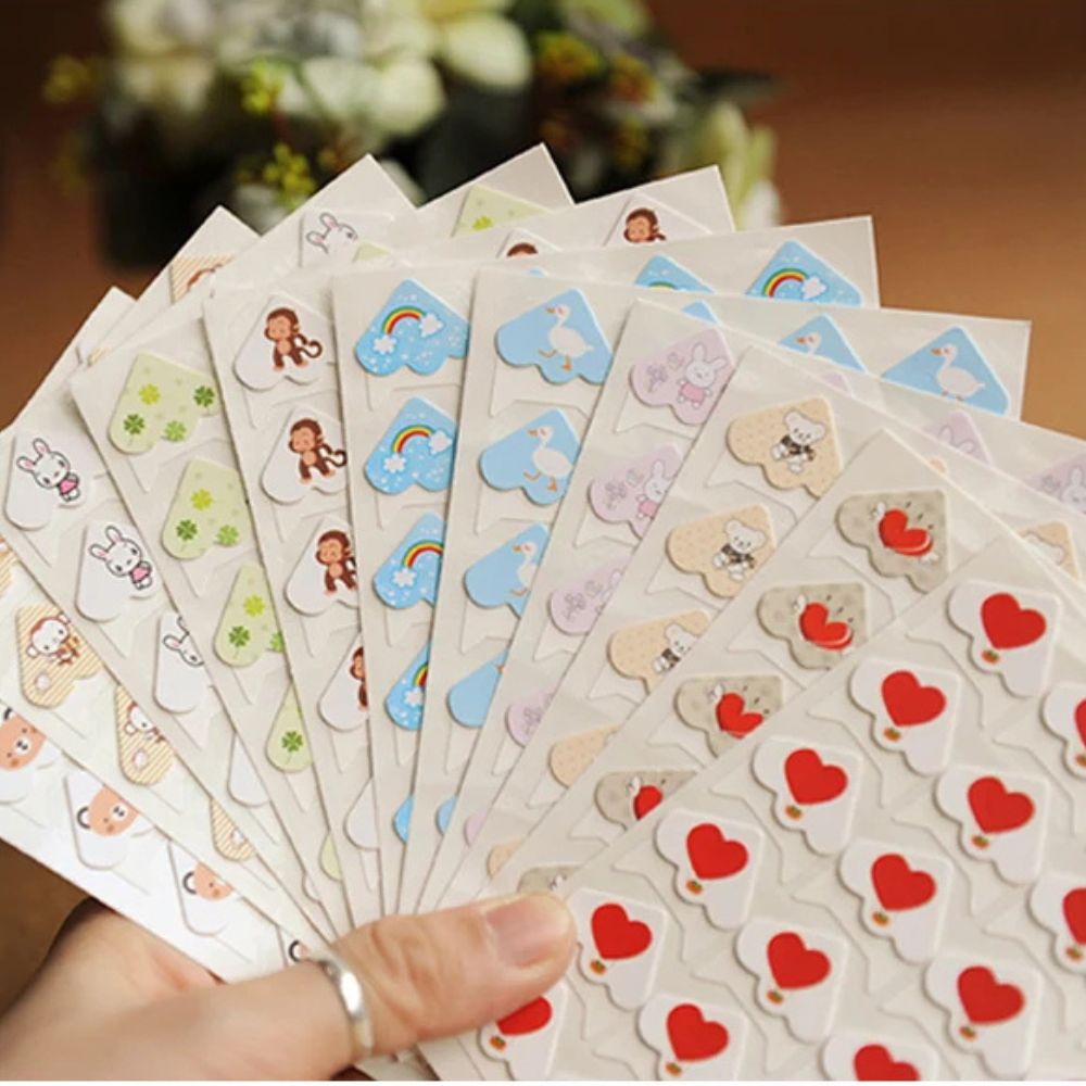 Attache Pour Photo<br>Coins Illustrés Autocollants