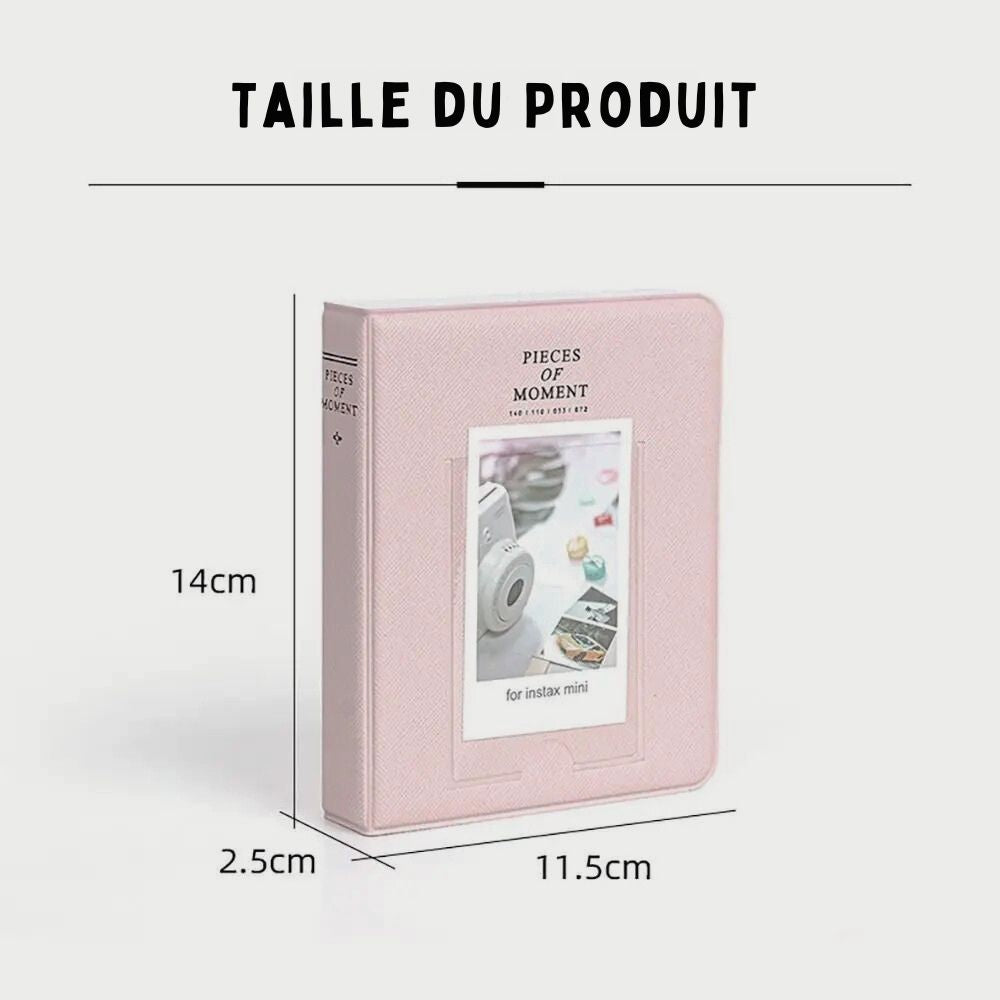 Album Photo en Cuir Synthétique<br>64 Photos Souvenirs