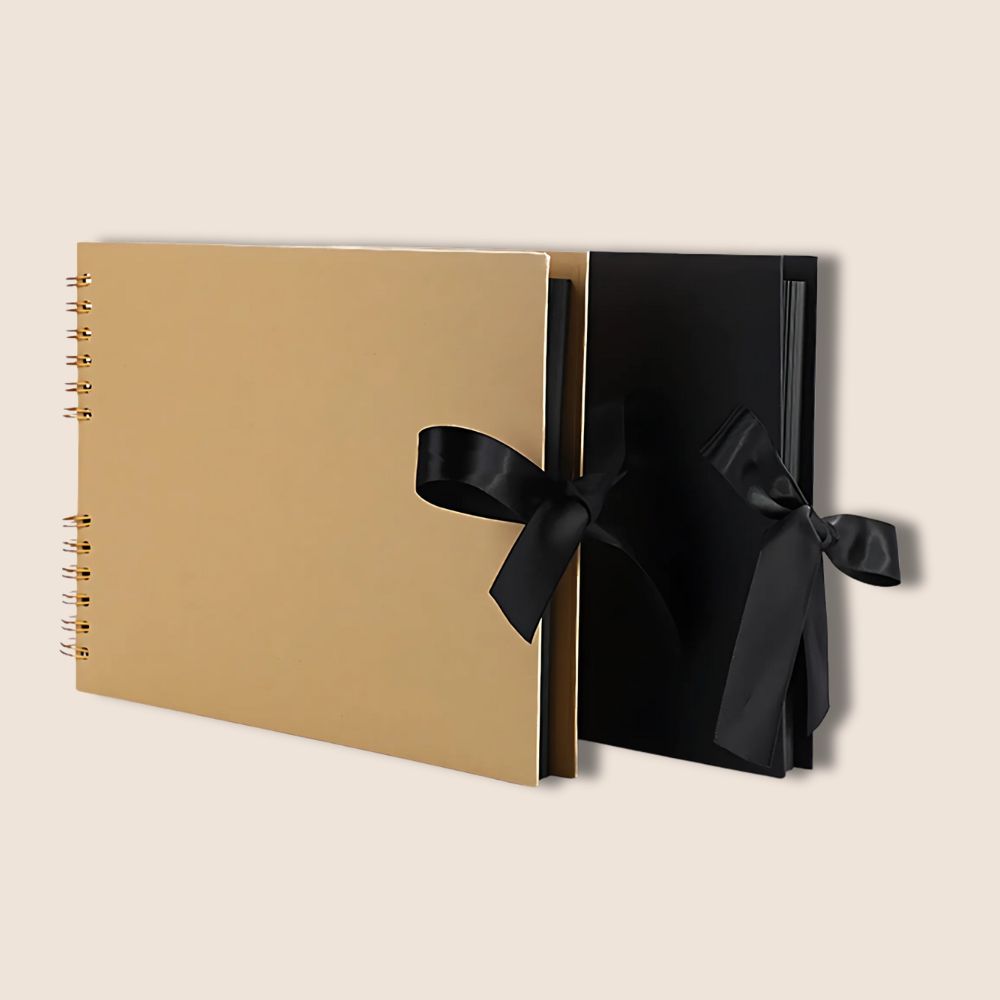 Album Photo A5 Personnalisable<br>60 Pages Noires DIY