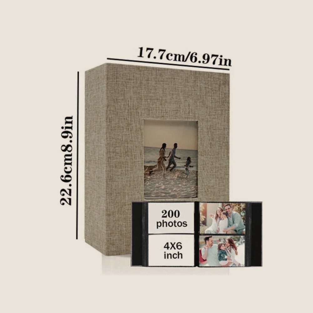 Album Photo 200 Photos<br>Couverture Tissu Élégante