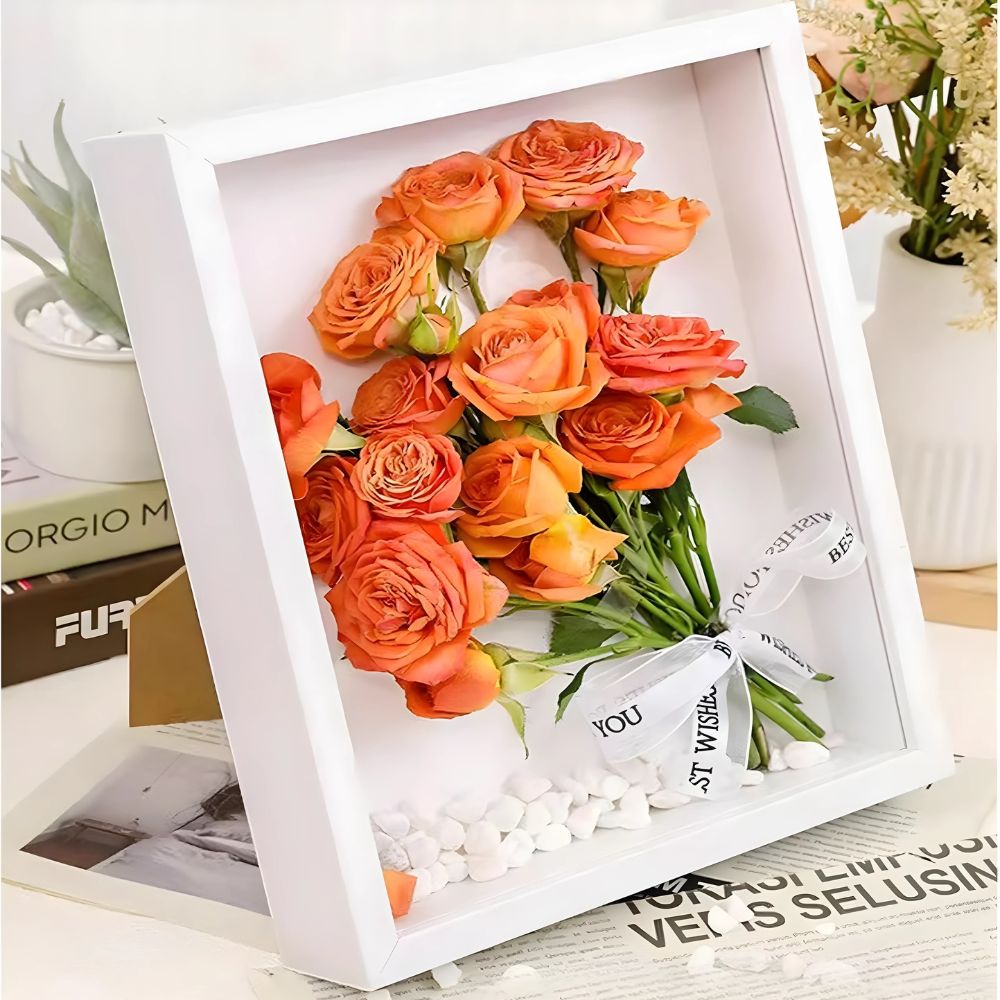 Cadre Vitrine Profond pour Objet<br>20x20cm