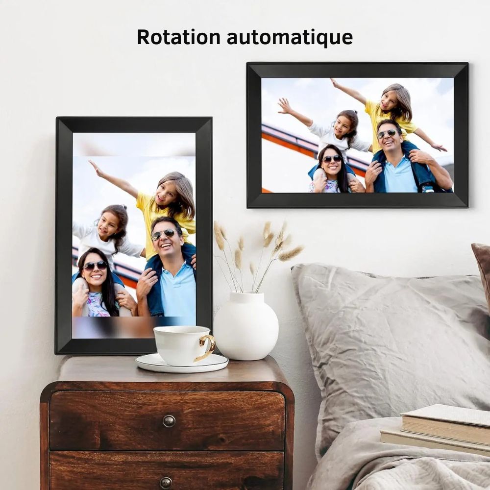Grand Cadre Photo Numérique 15.6 Pouces<br>Full HD, Wifi, 32 à 64 Go