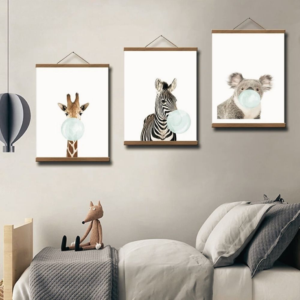 Porte Affiche Bois<br>40cm