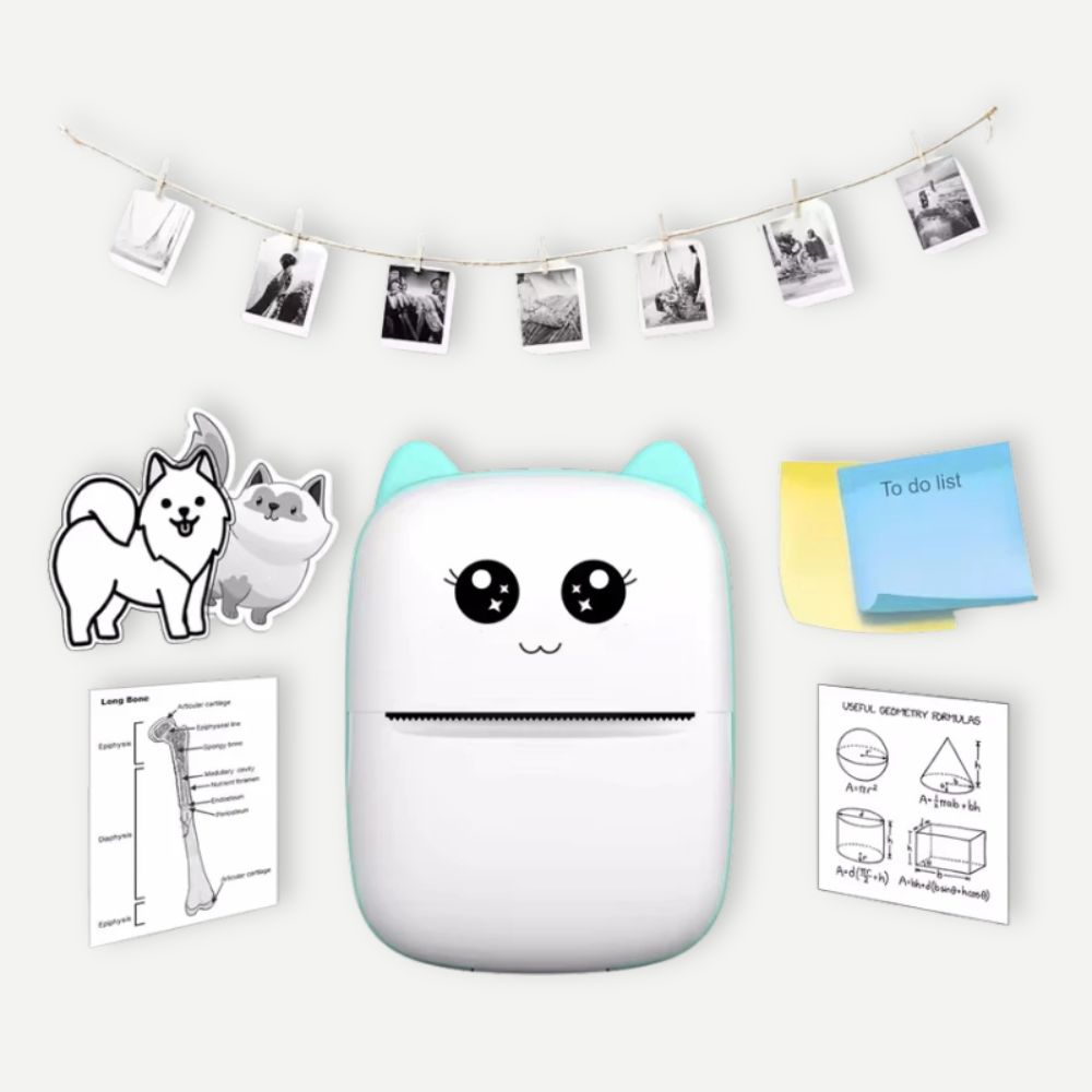 Mini Imprimante Thermique Bluetooth<br>Impressions créatives sans encre