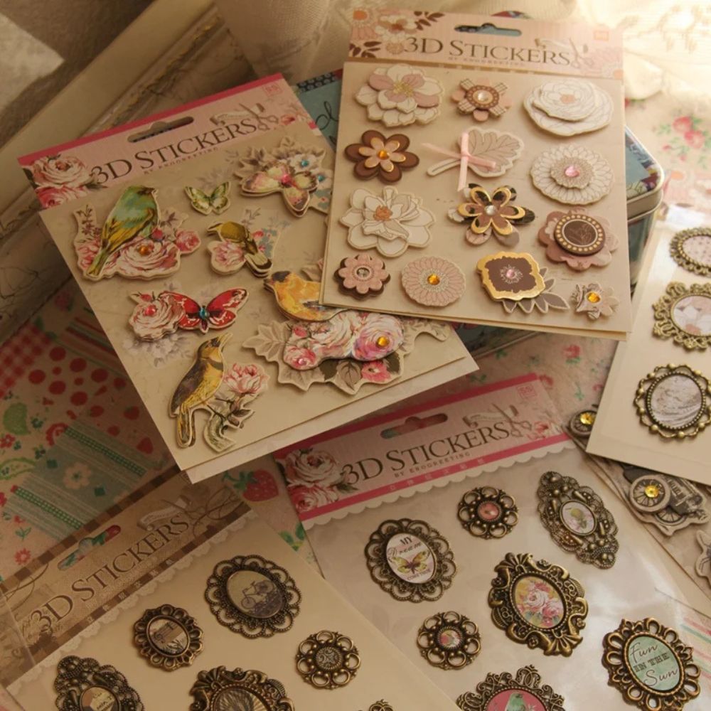 Stickers 3D Scrapbooking<br>22 Styles Différents