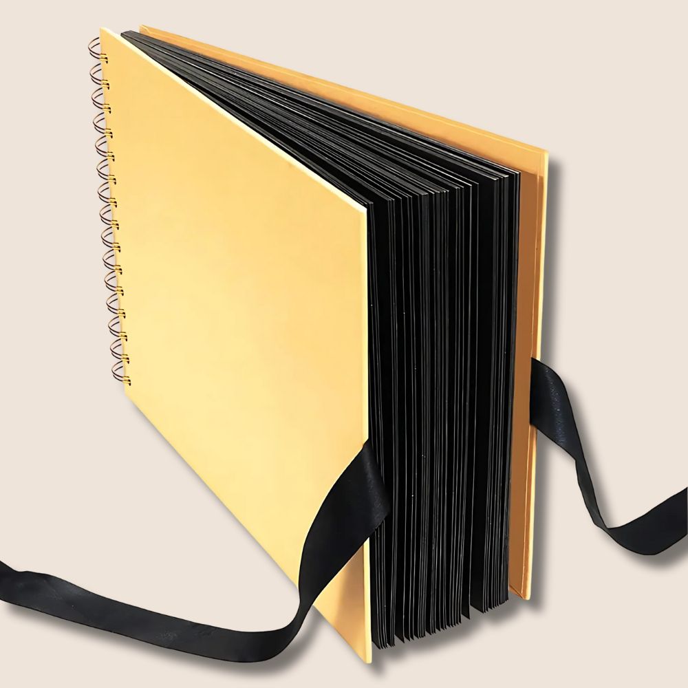 Album Photo A5 Personnalisable<br>60 Pages Noires DIY