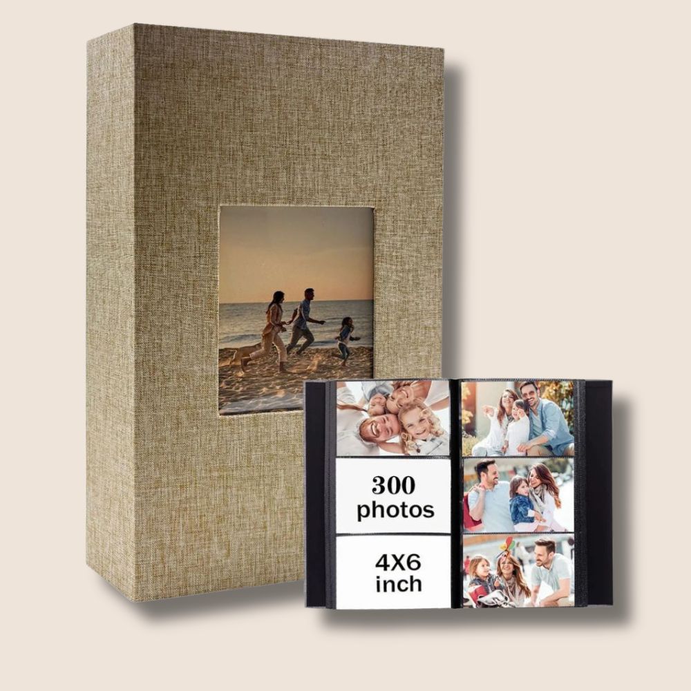 Album Photo 300 Photos<br>10×15 cm – Fenêtre Personnalisable
