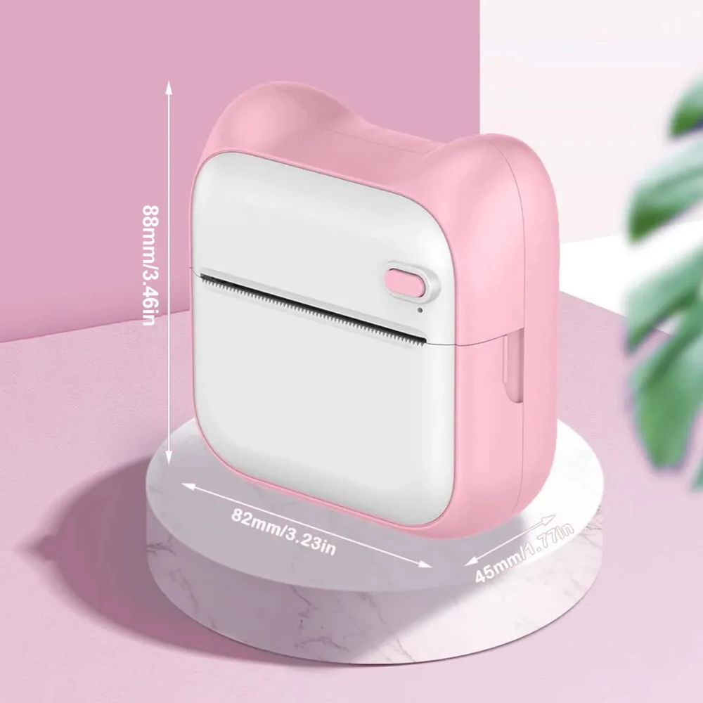 Mini Imprimante Bluetooth<br>Mignonne, Compacte & Idéale pour le Journal Créatif