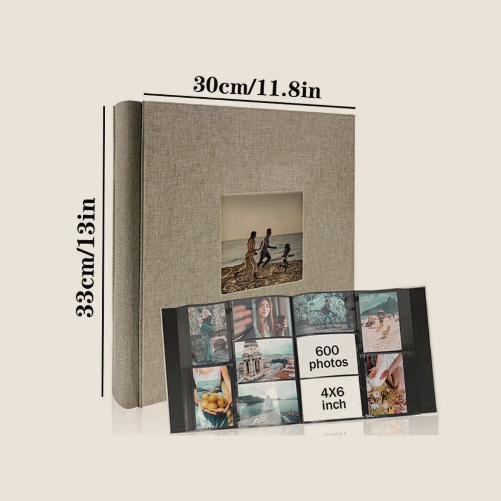 Album Photo XXL<br>600 Tirages 10×15 – Fenêtre Personnalisable