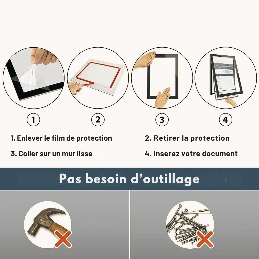 Cadre Photo Magnétique<br>2 à 10 pièces