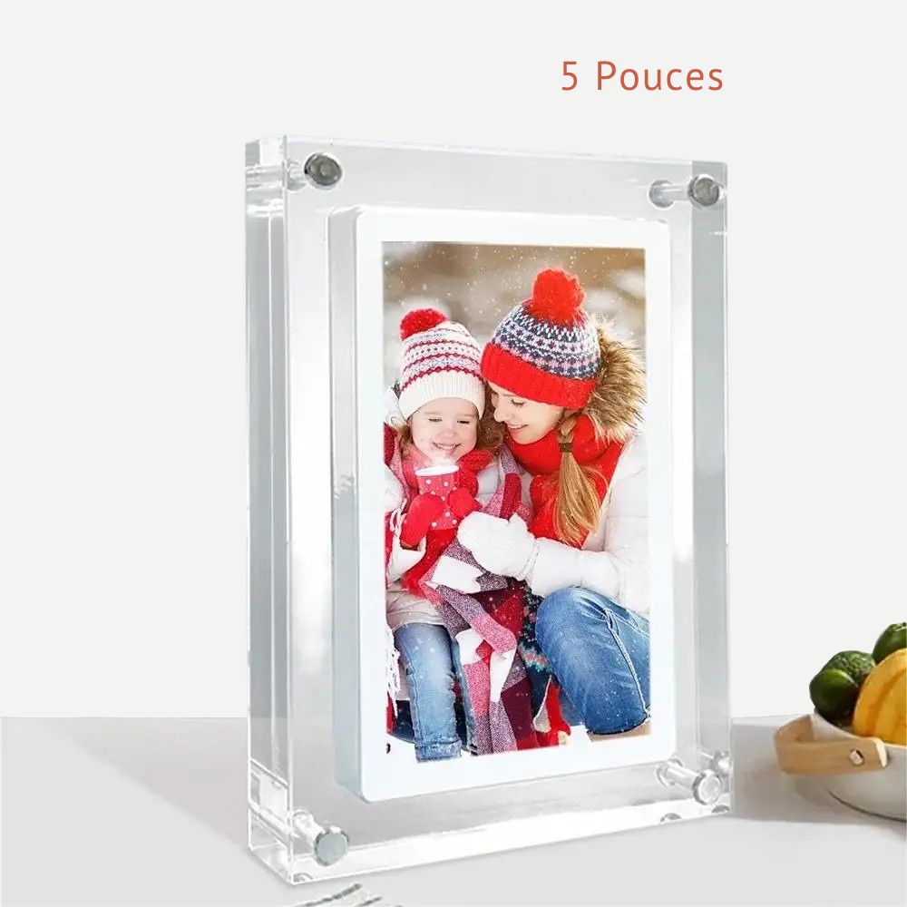 Cadre Numérique Pour Photo<br>Écran HD 5 ou 7 Pouces