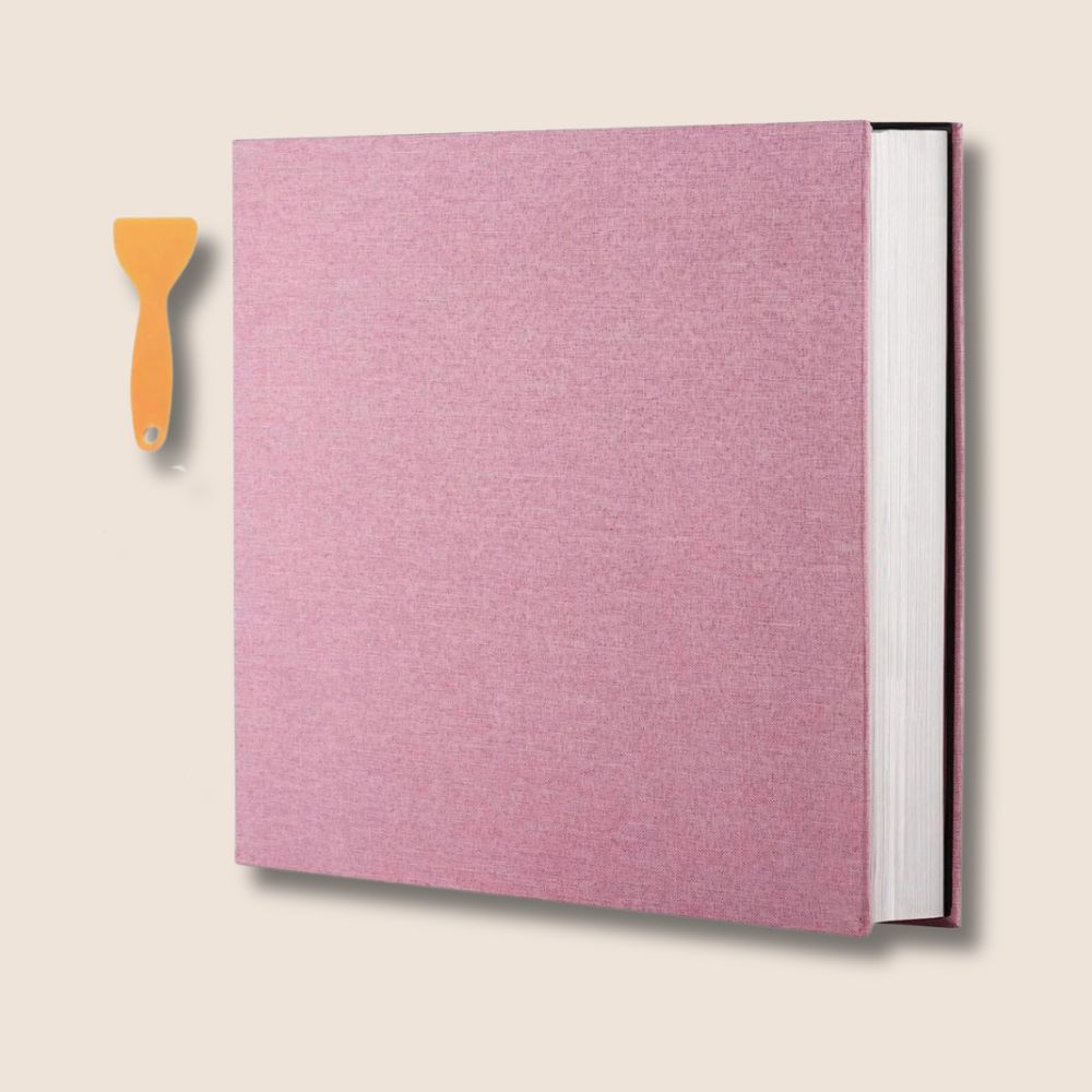 Album Photo Auto-Adhésif Premium<br>Lin Rigide – 120 Tirages