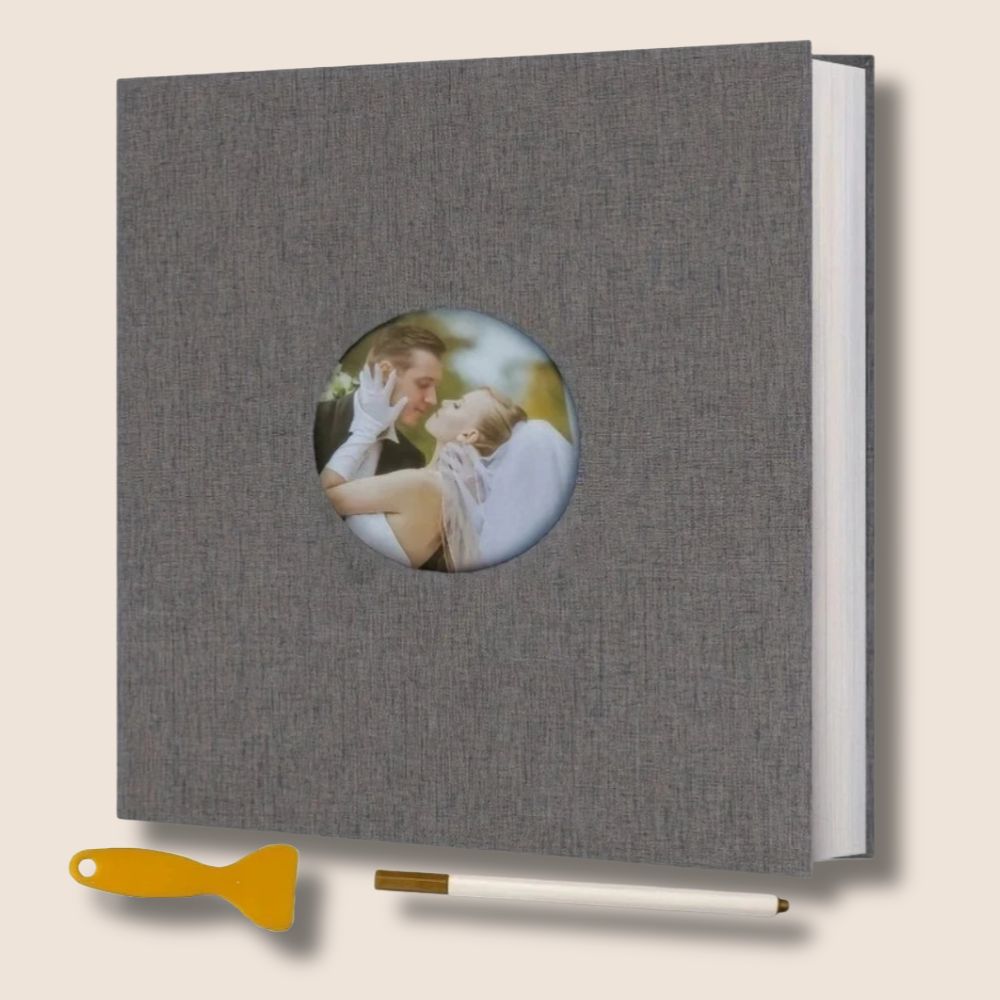 Album Photo 120 Photos<br>Couverture Tissu Lin Élegant