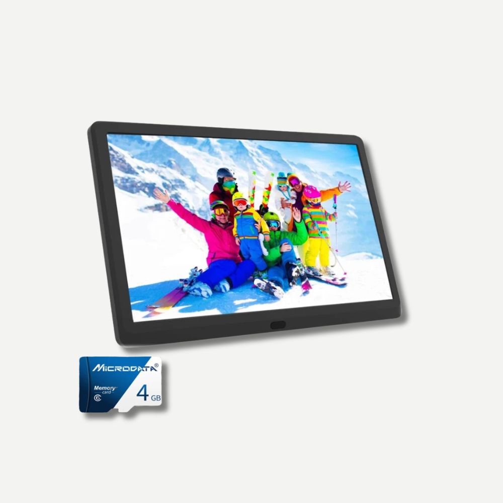 Cadre Photo Numérique 10 Pouces<br>4 à 32 Go, avec télécommande