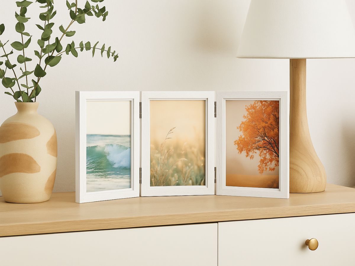 Cadre photo triple Meta