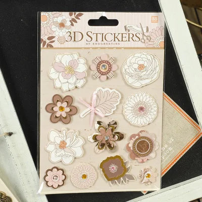 Stickers 3D Scrapbooking<br>22 Styles Différents