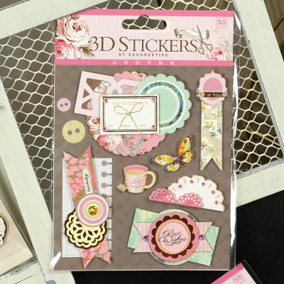 Stickers 3D Scrapbooking<br>22 Styles Différents