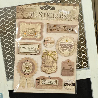 Stickers 3D Scrapbooking<br>22 Styles Différents