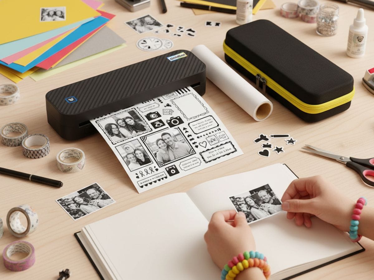 Imprimante Thermique A4 Portable Bluetooth Alboomeo