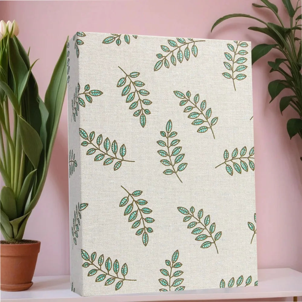 Album Photo Bohème<br>Style Lin Élégant – 100 Tirages