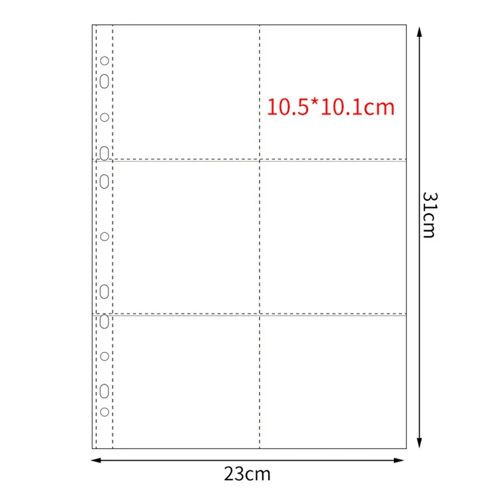 Pochettes Photo A4 Transparentes<br>Lot de 10 – 11 Trous