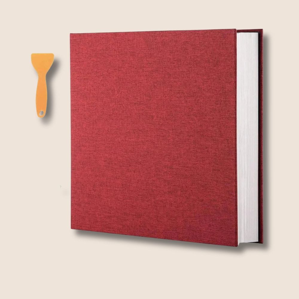 Album Photo Auto-Adhésif Rouge