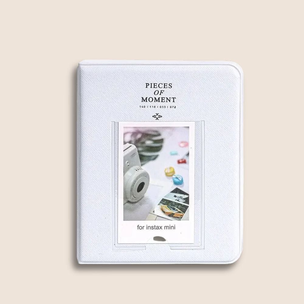 Album Photo en Cuir Blanc