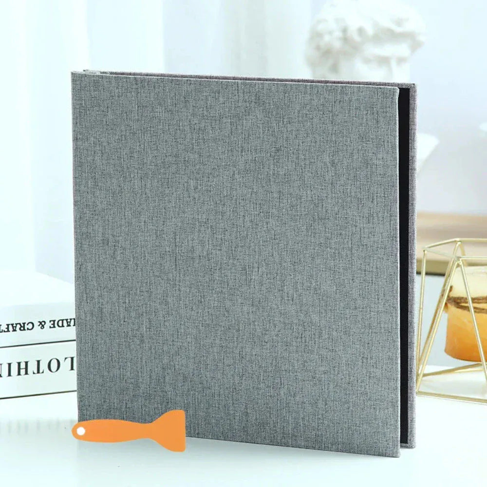 Album Photo en Tissu Gris