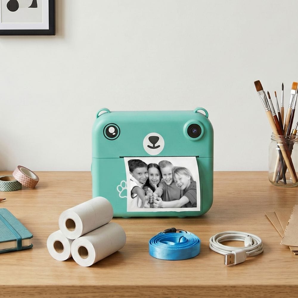 Appareil Photo Instantané Enfant 10 ans — 1080P, Batterie 1500 mAh
