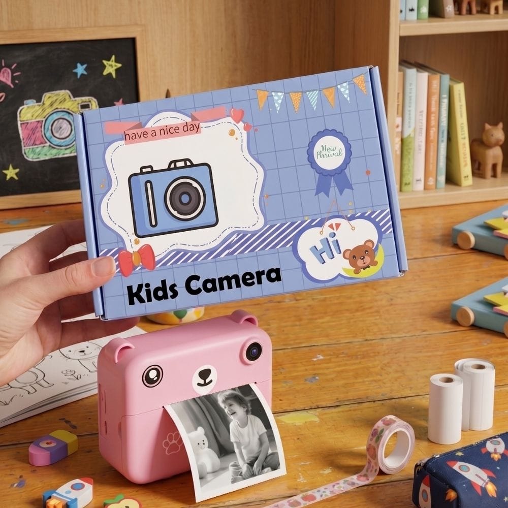 Appareil Photo Instantané Enfant 10 ans — 1080P, Batterie 1500 mAh