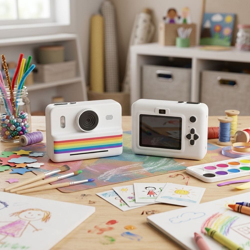 Appareil Photo Instantané Enfant —Écran 2,8", Batterie 1500 mAh, Flash
