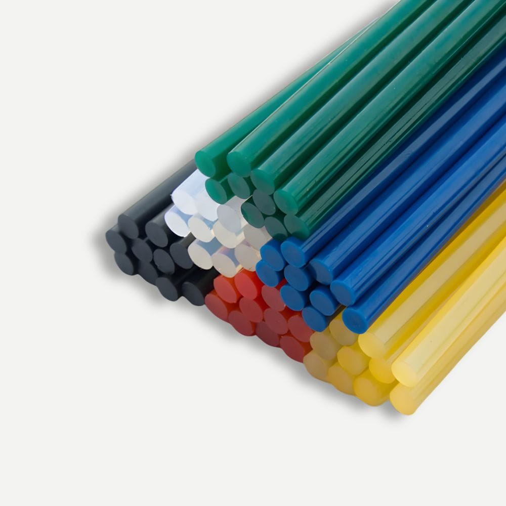 Bâton Colle Couleur 11mm – Couleur Unie au Choix, Pack 10