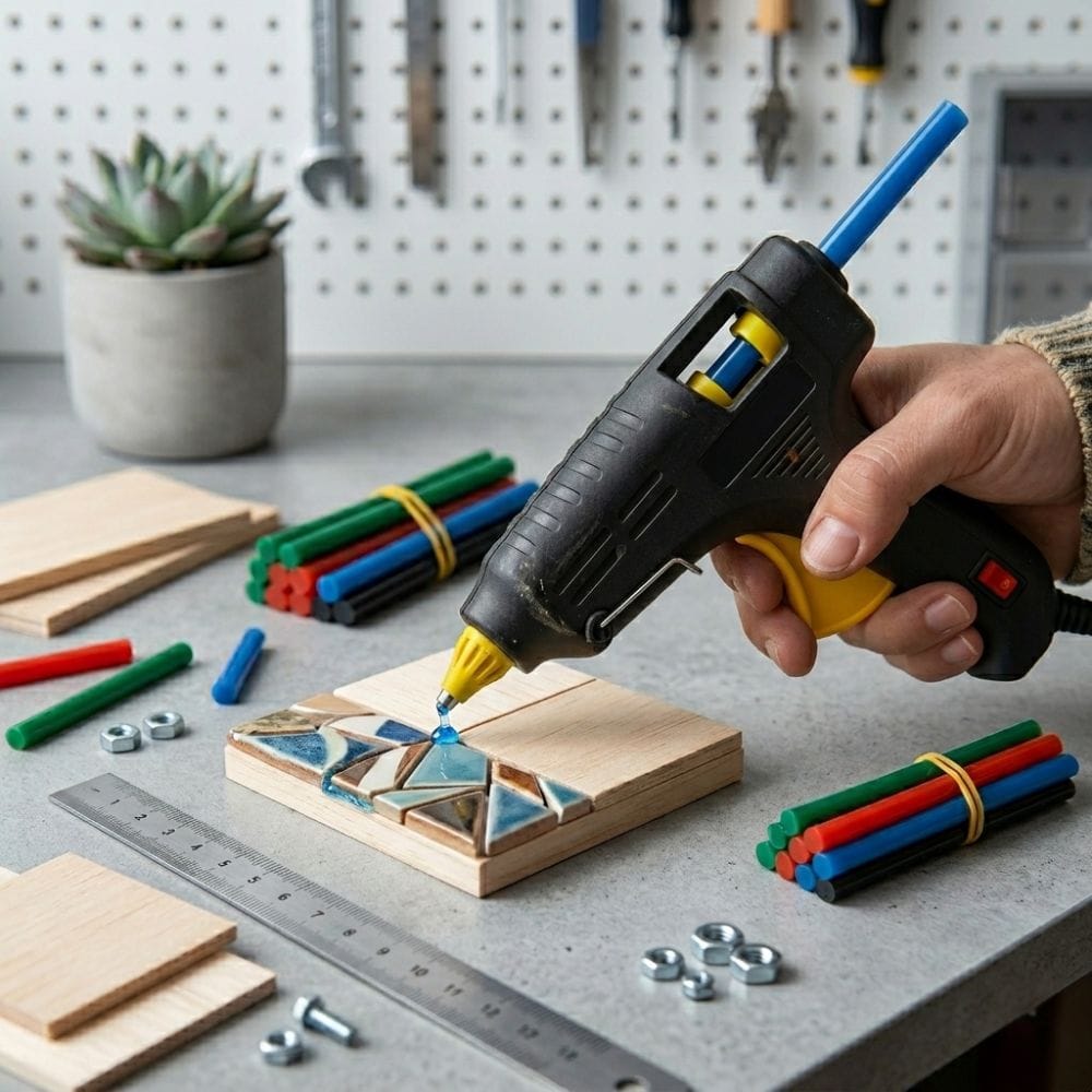 Bâton Colle Couleur 11mm – Couleur Unie au Choix, Pack 10