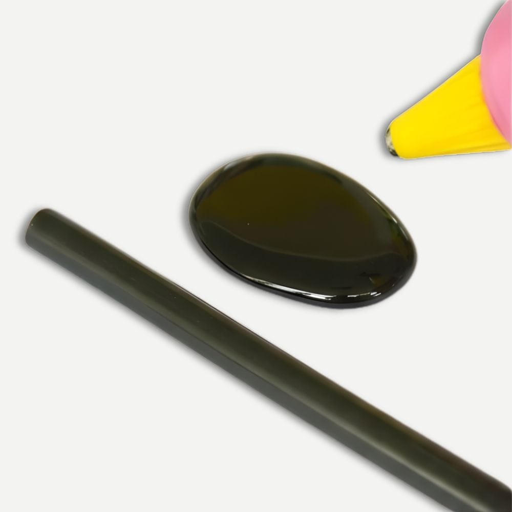 Bâton Colle Couleur 7mm – Couleur Unie au Choix, Pack 10 Noir 7 x 270mm