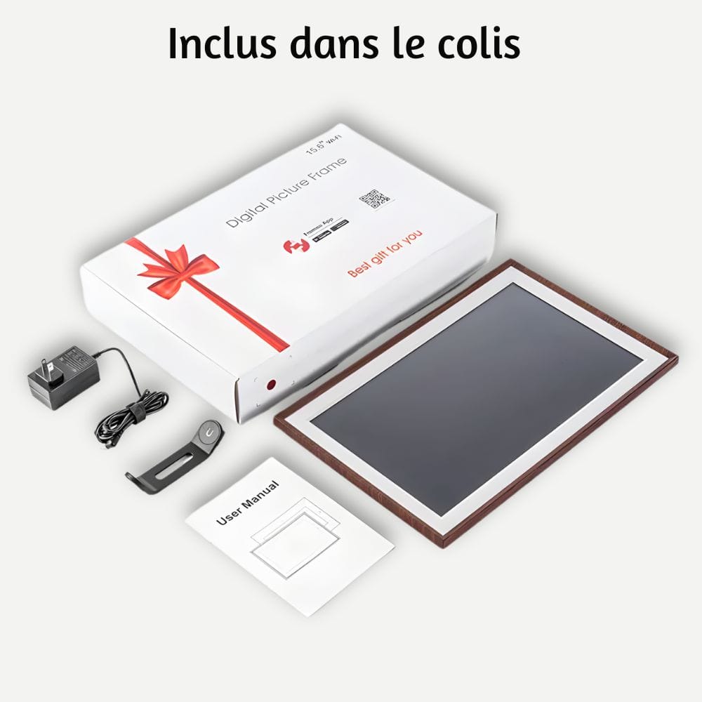 Cadre Photo et Vidéo Numérique 10 Pouces, 32 GB