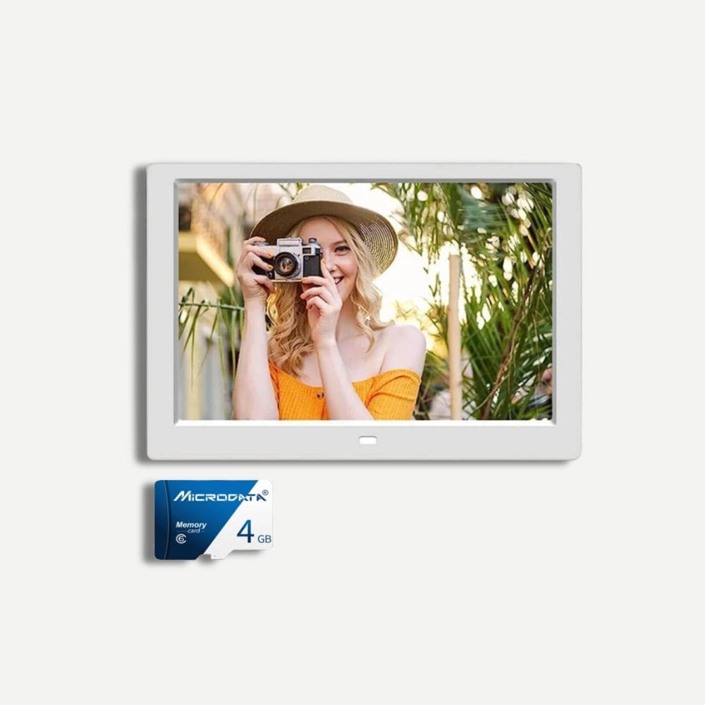 Cadre Photo Numérique 10 Pouces Blanc 4 Gb