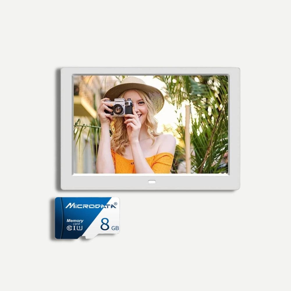 Cadre Photo Numérique 10 Pouces Blanc 8 Gb