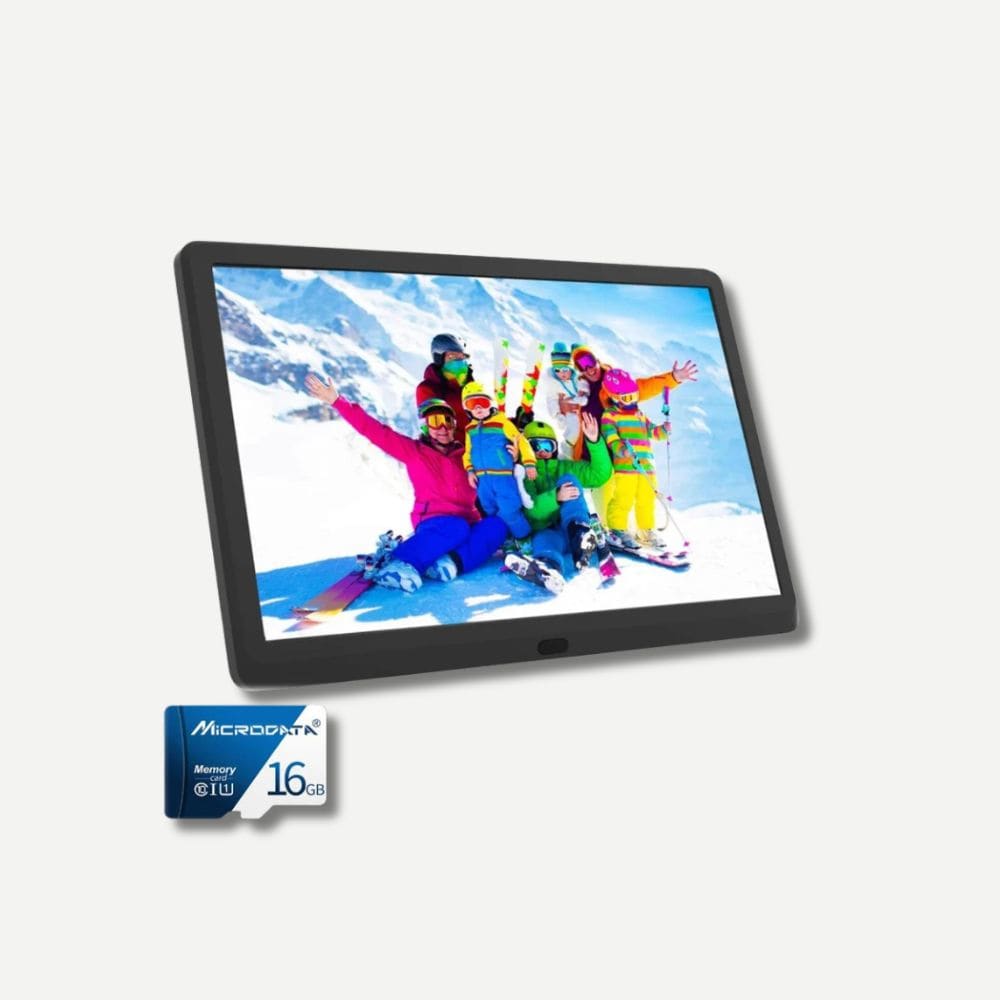 Cadre Photo Numérique 10 Pouces Noir 16 Gb