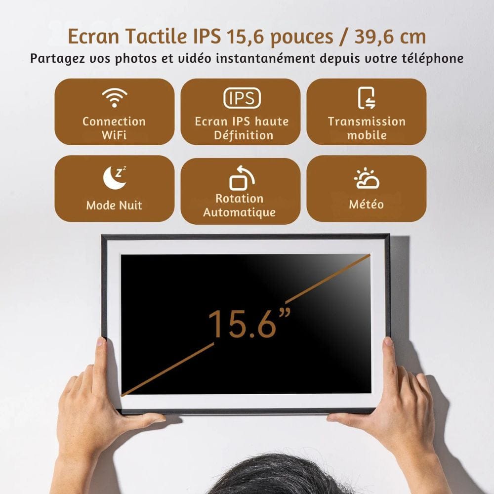 Cadre Photo Numérique Connecté 15 Pouces