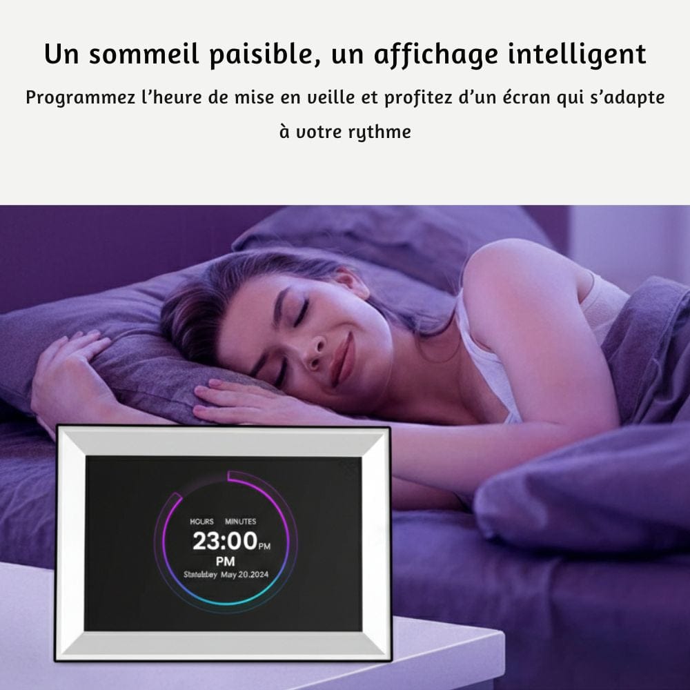 Cadre Photo Numérique Connecté 32GB Noir et Blanc